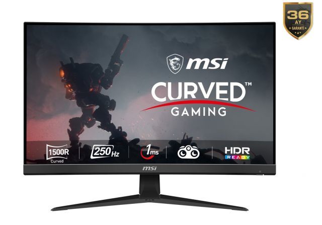 MSI 31.5 G32C4X CURVE 1500R VA 1920x1080 (FHD) 16:9 250HZ 1MS FREESYNC PREMIUM GAMING MONITOR